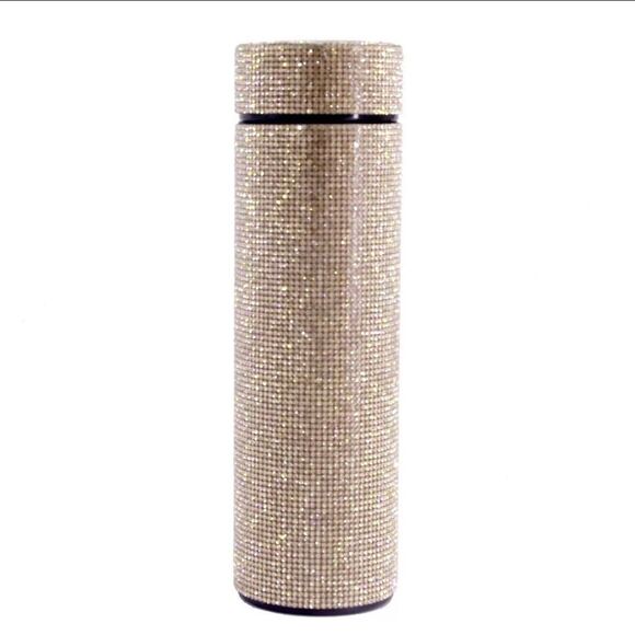 Rhinestone Stainless Steel Vacuum Insulated Water Bottle Thermos LED Temperature - Picture 9 of 15